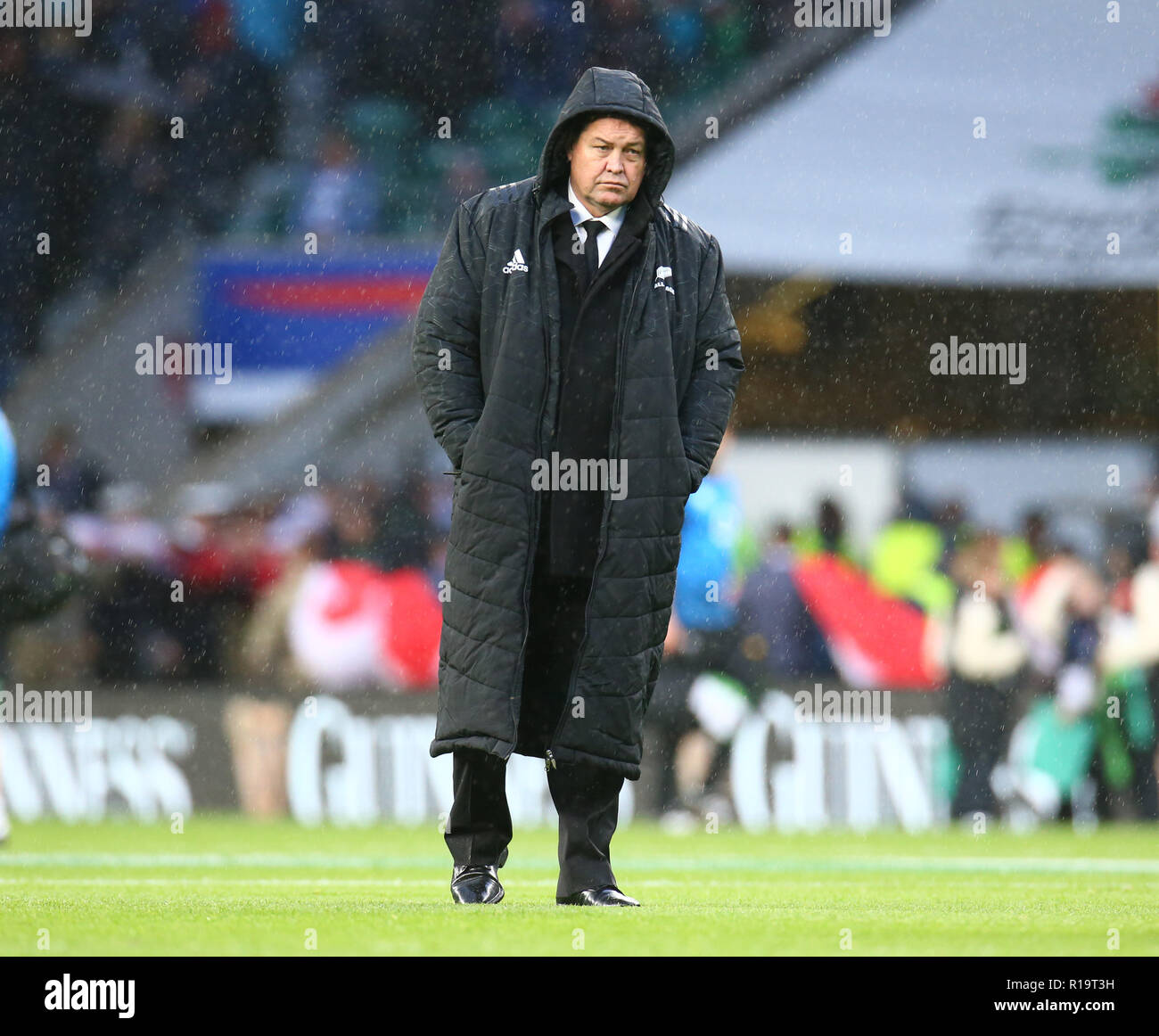 London, UK. 10th Nov, 2018. New Zealand's Coach Steve Hansen during Quilter International between England and New Zealand at Twickenham stadium, London, England on 10 Nov 2018. Credit: Action Foto Sport/Alamy Live News Stock Photo