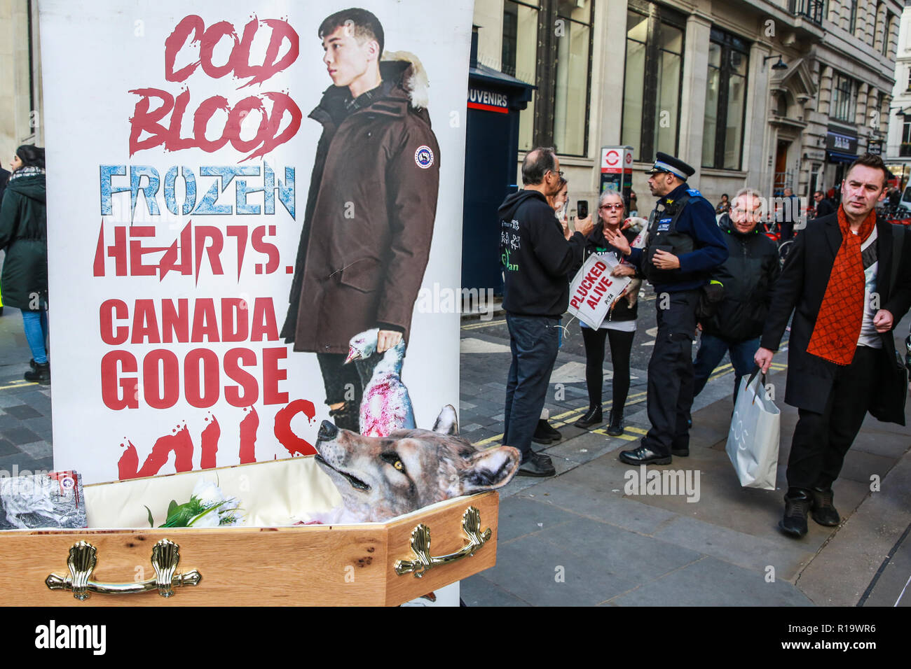 Canada goose riot london 2025