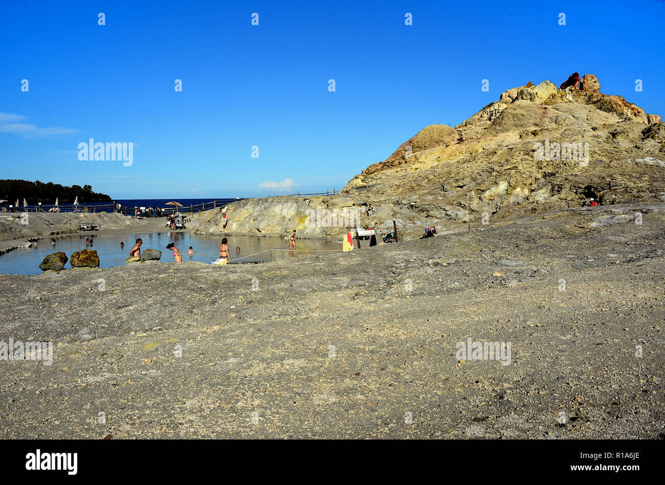 Vulcano thermal mud baths hi-res stock photography and images - Alamy