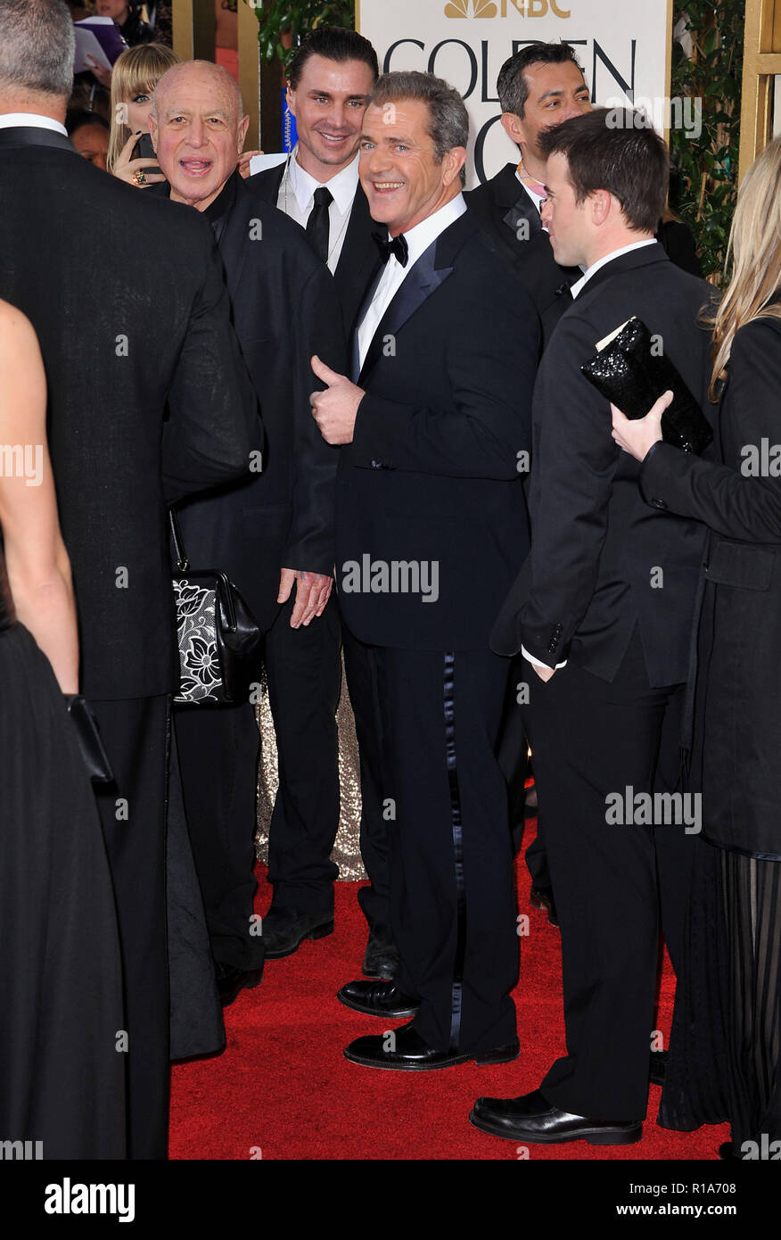 Mel Gibson at the 70th Golden Globes Awards 2013 at the Hilton Hotel In