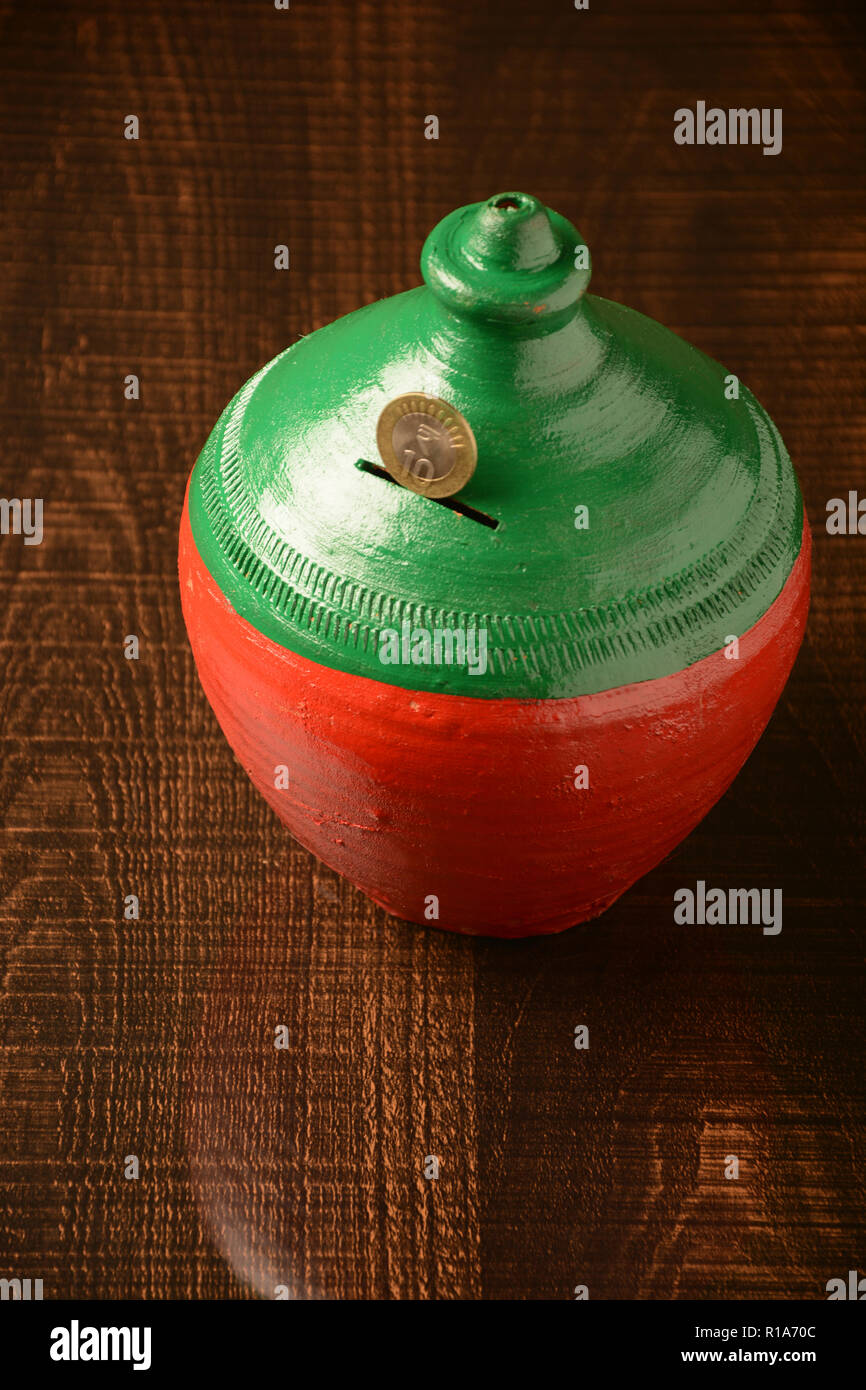 Gullak is the traditional name of a coin container or Indian piggy bank