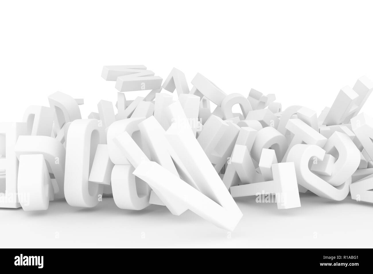Background Abstract Cgi Typography Good For Design Alphabet Letter Of Abc Gray Or Black And White B W 3d Rendering Word Modeling Symbol Illus Stock Photo Alamy
