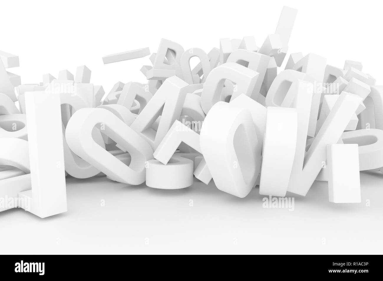 Abstract Cgi Typography Letter Of Abc Alphabet Good For Web