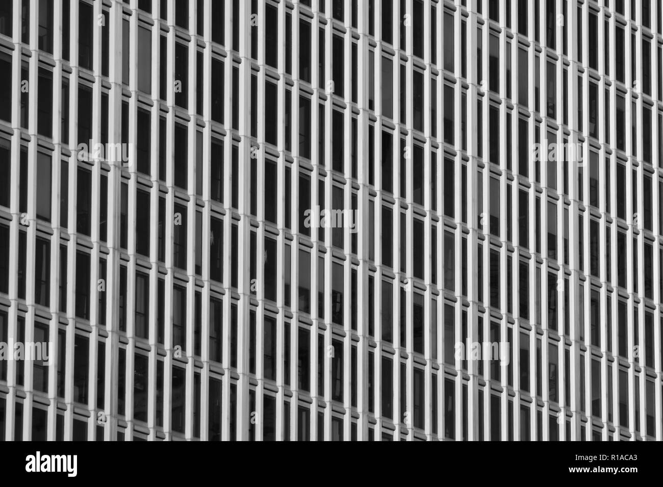 Parallel lines of windows. Abstract background Stock Photo