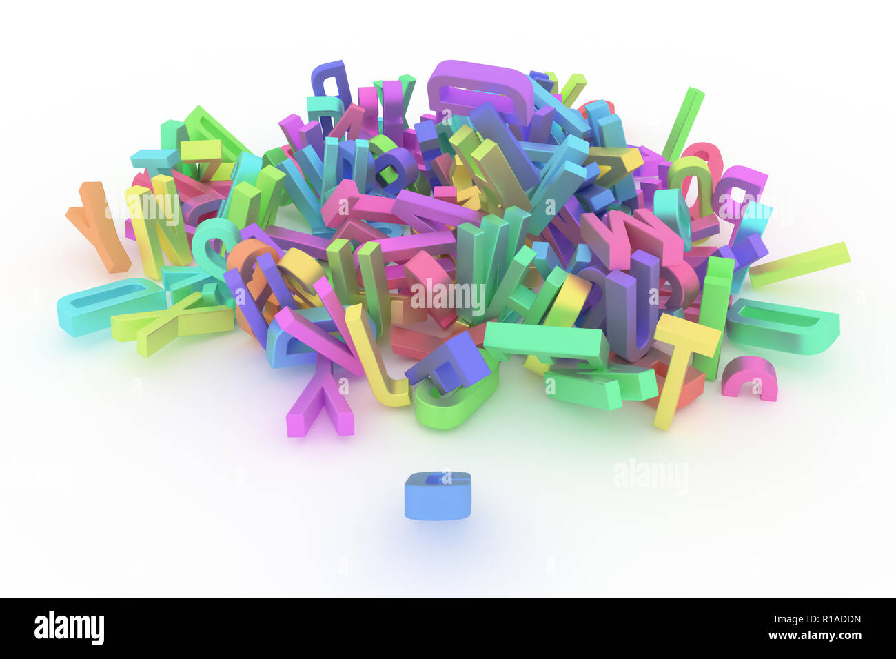 Background abstract CGI typography, good for design, alphabet, letter ...