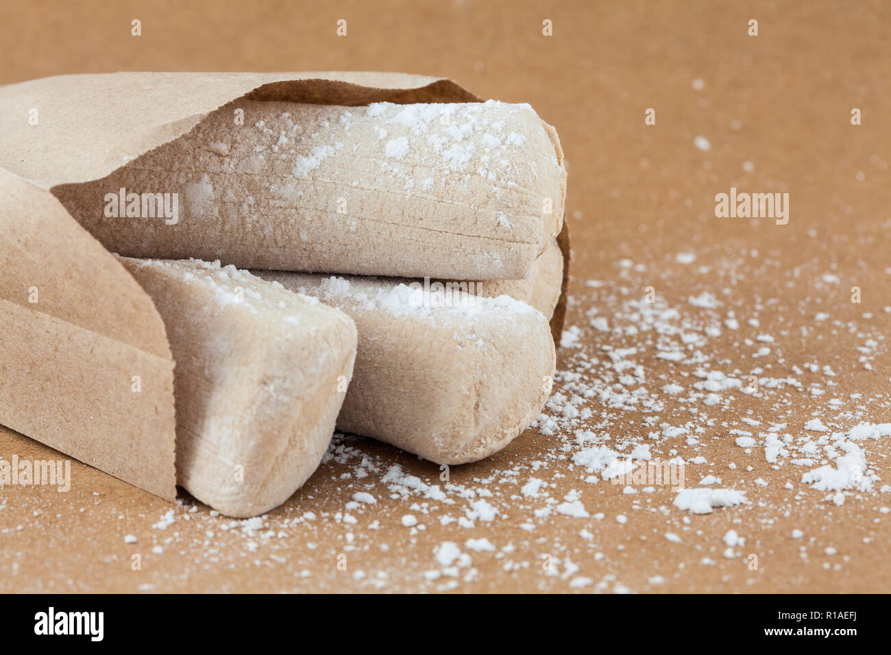 Traditional Colombian sweet called white cow leg jelly in spanish