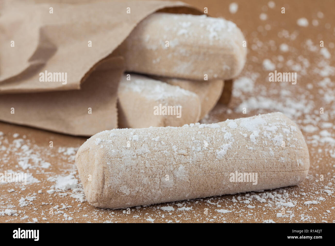 Traditional Colombian sweet called white cow leg jelly in spanish