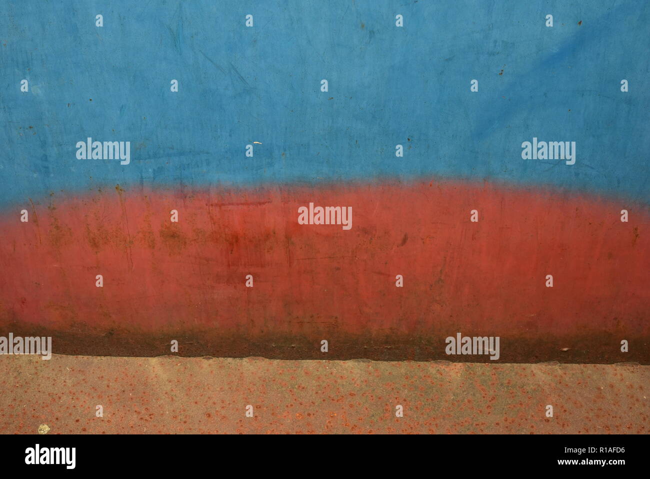 Abstract images inside a clean dumpster Stock Photo