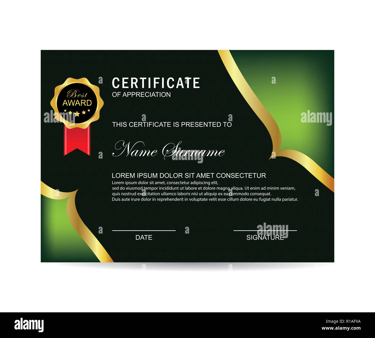 Certificate Template Modern High Resolution Stock Photography and In High Resolution Certificate Template