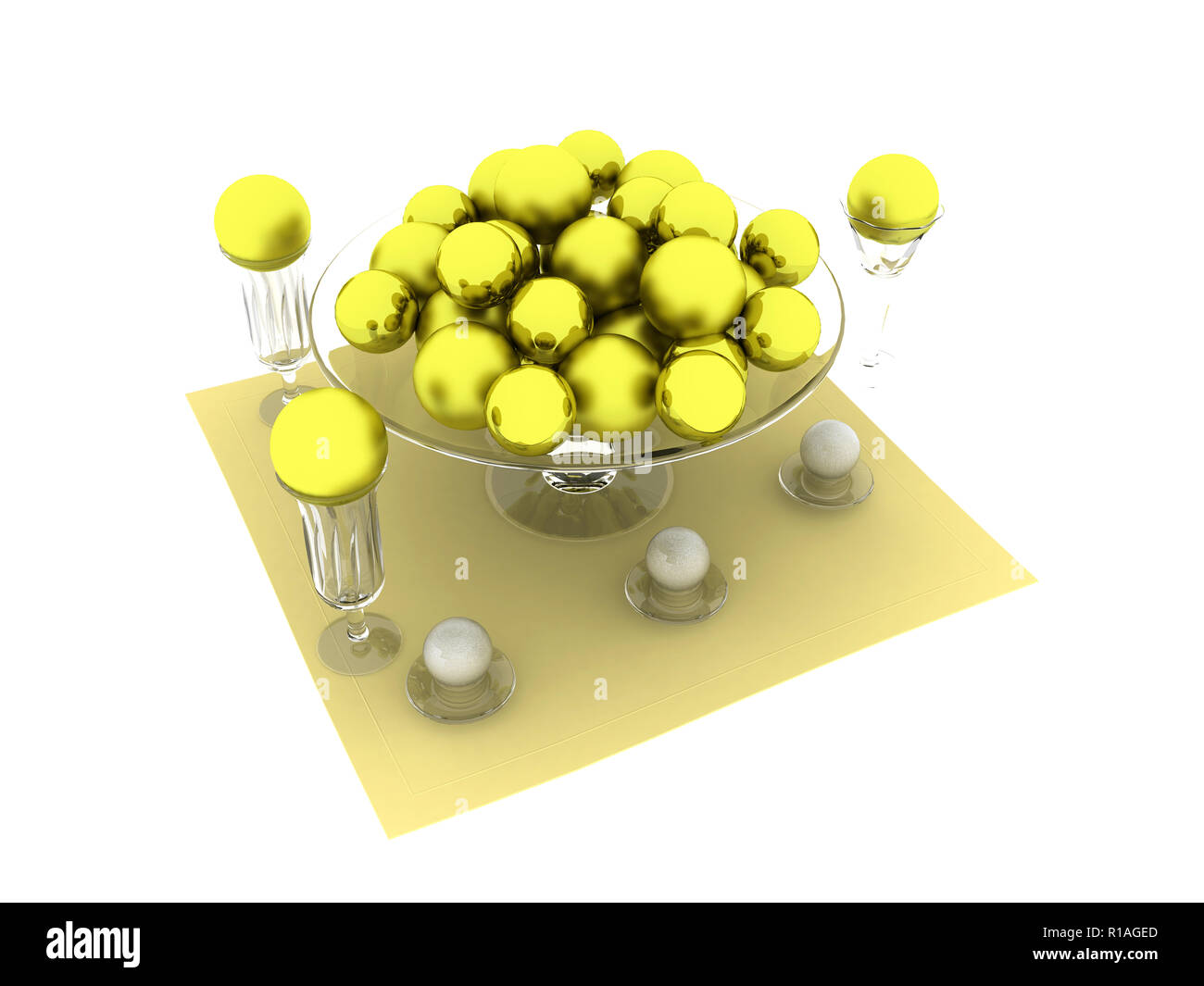 3d render christmas tree cartoon hi-res stock photography and images ...