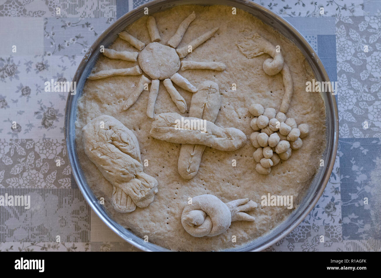 Homemade whole grain bread on a table Stock Photo - Alamy