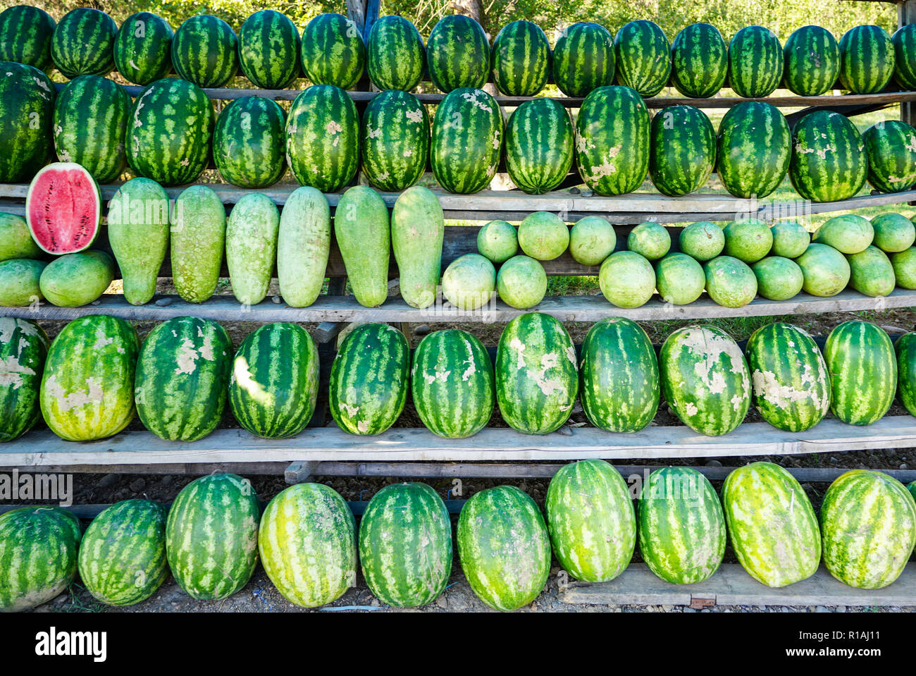 Roadside watermelons hires stock photography and images Alamy