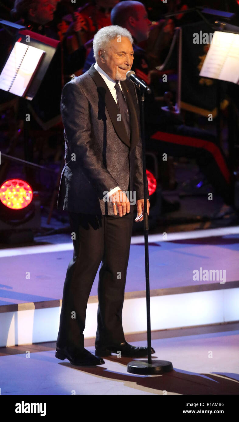 Sir Tom Jones performs during the annual Royal British Legion Festival
