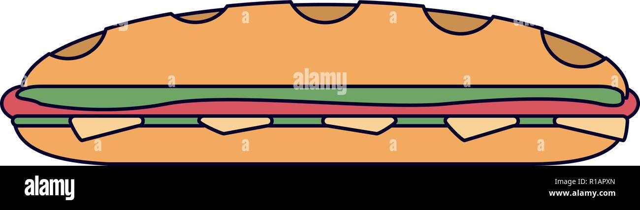Fresh Sandwich Vector Sandwich fresh food isolated vector illustration graphic design Stock ...