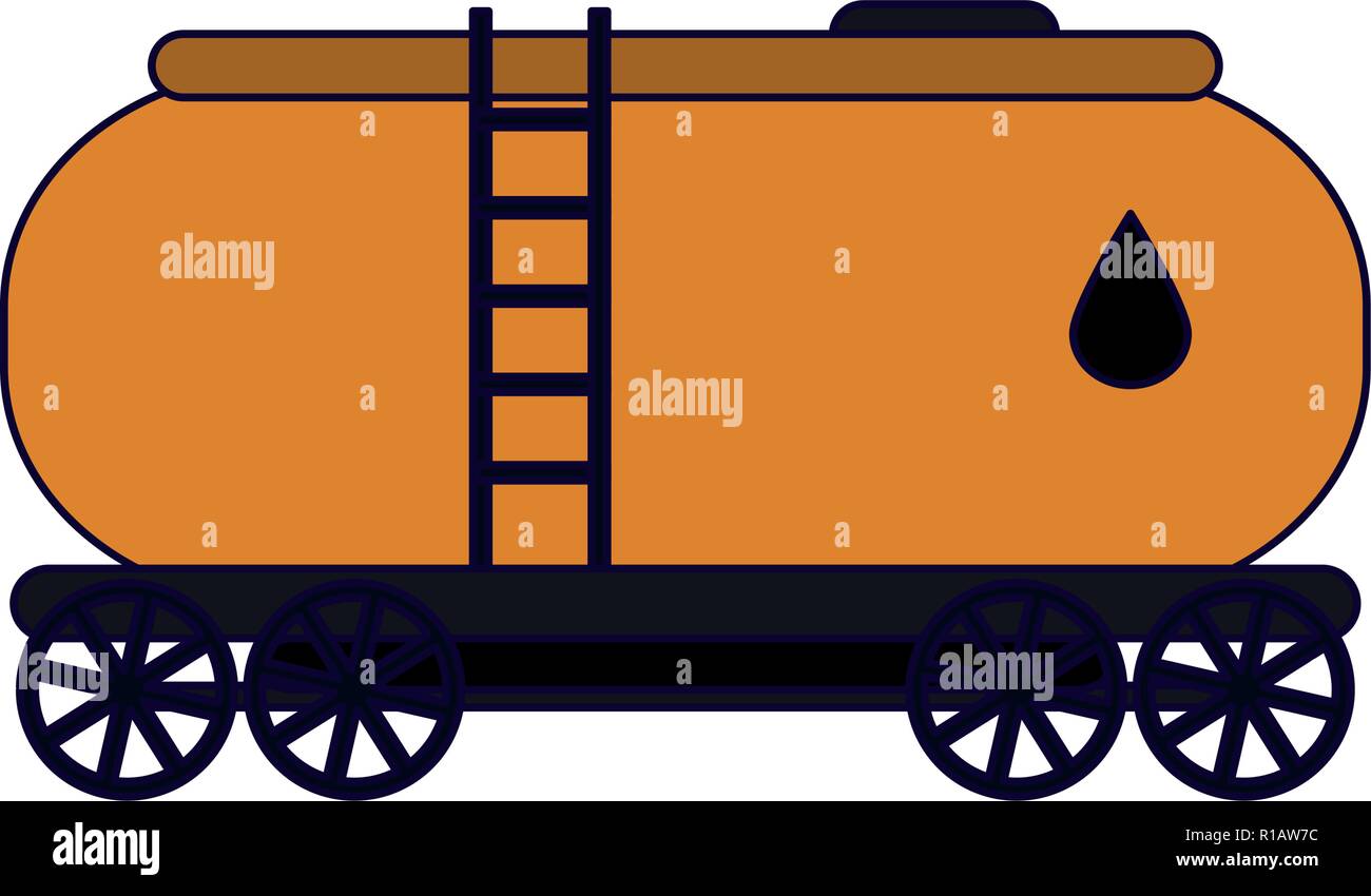 Oil container truck tank vector illustration graphic design Stock