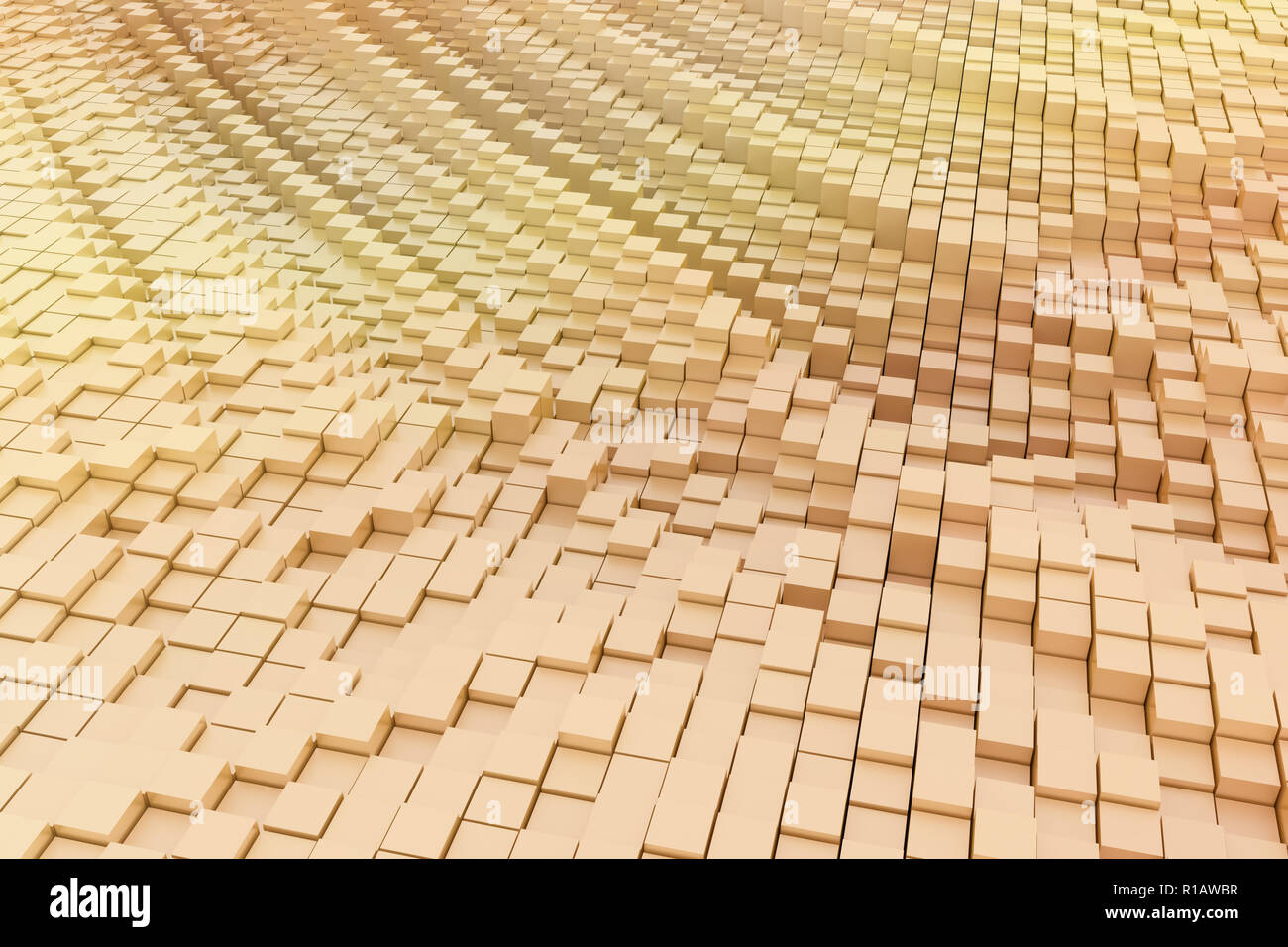 Structure Blocks Background Colorful 3D rendering. Background abstract, geometric structure blocks ...