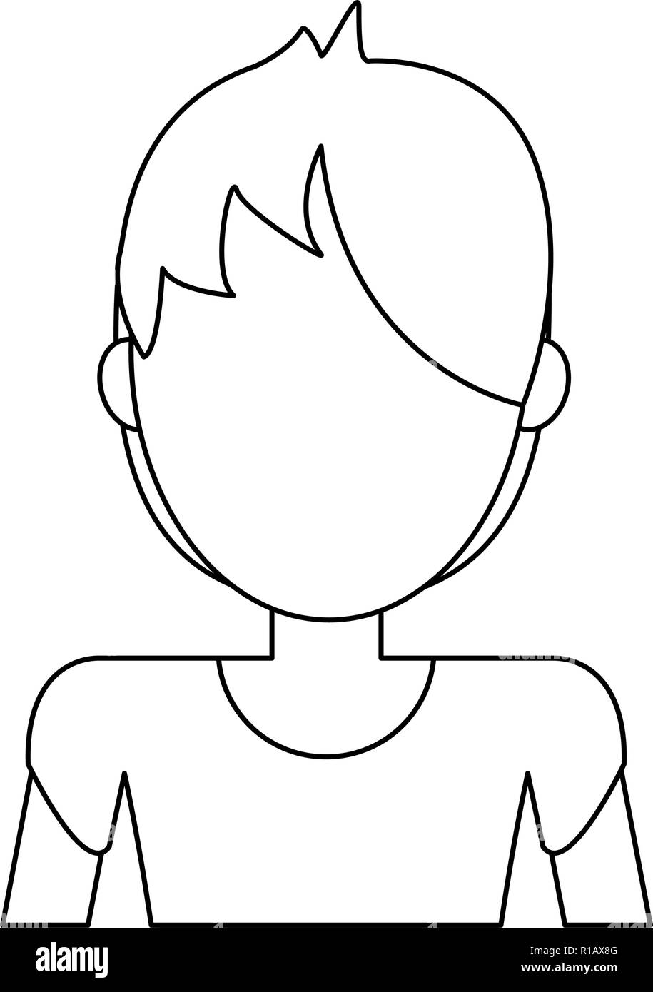 Young Woman With Short Hair Faceles Avatar Profile In Black And White Vector Illustration Graphic Design Stock Vector Image Art Alamy Young Woman With Short Hair Faceles Avatar Profile In Black And White Vector Illustration Graphic Design Stock Vector Image Art Alamy