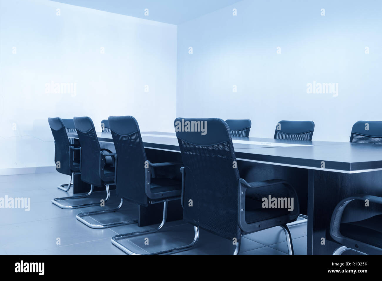 Conference room tables and chairs Stock Photo Alamy