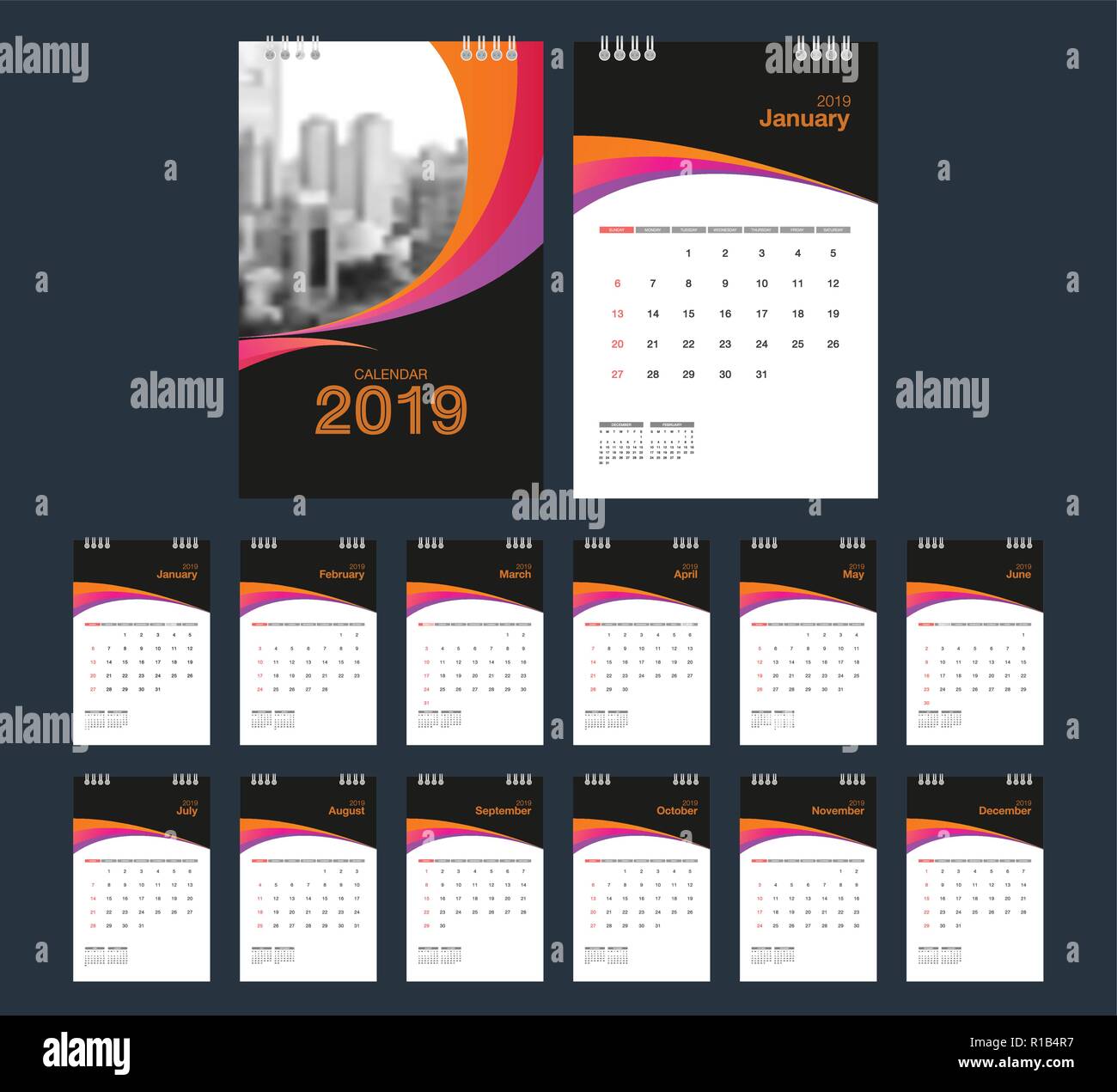 2019 desktop calendar image 2019 desktop calendar image