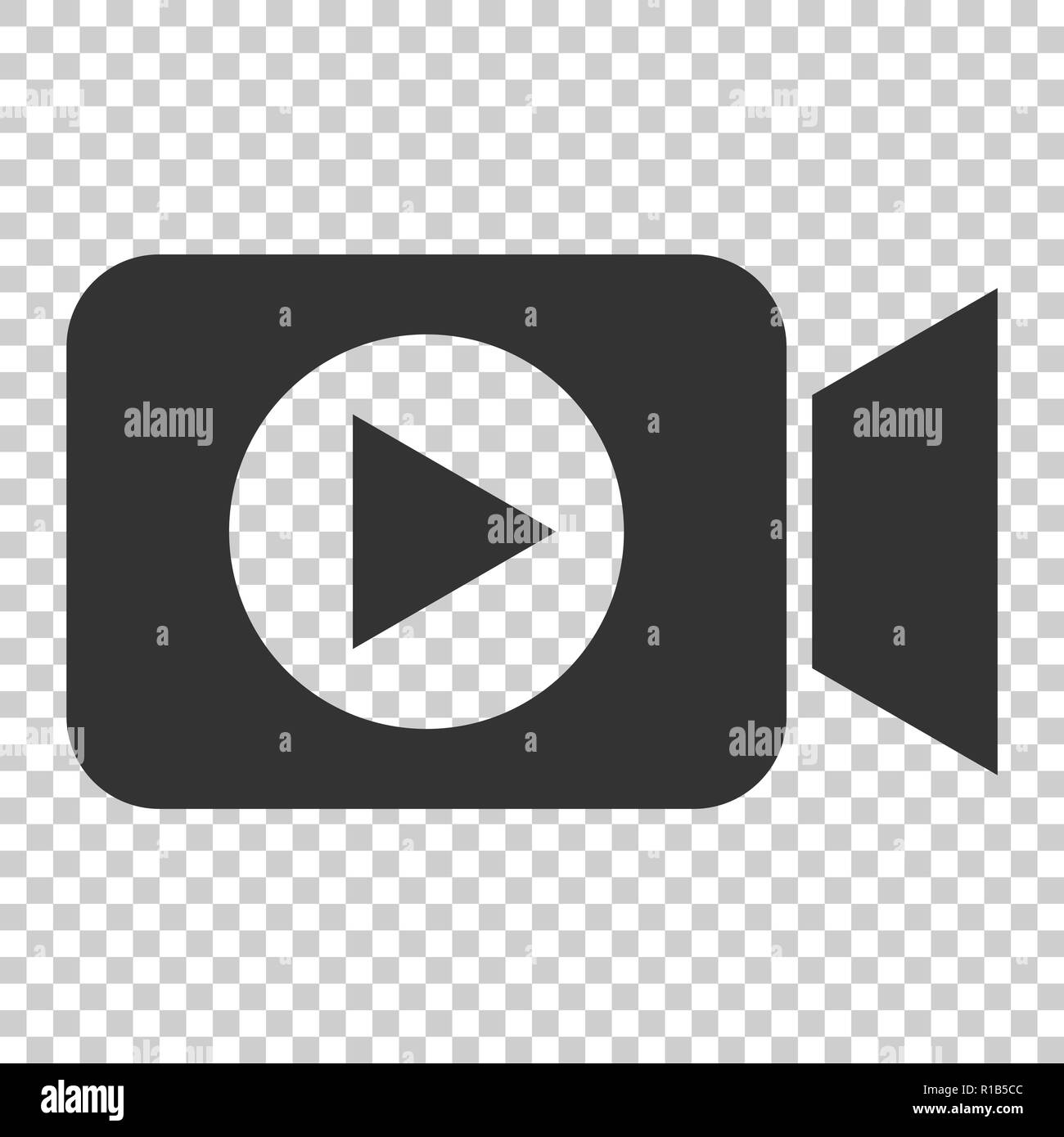 Video Camera Icon In Flat Style Movie Play Vector Illustration On Isolated Background Video Streaming Business Concept Stock Vector Image Art Alamy