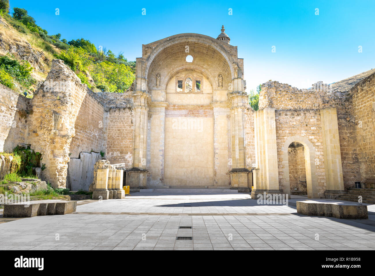 the ancient ruins which were the start of the creation of the town of Cazorla, Spain Stock Photo