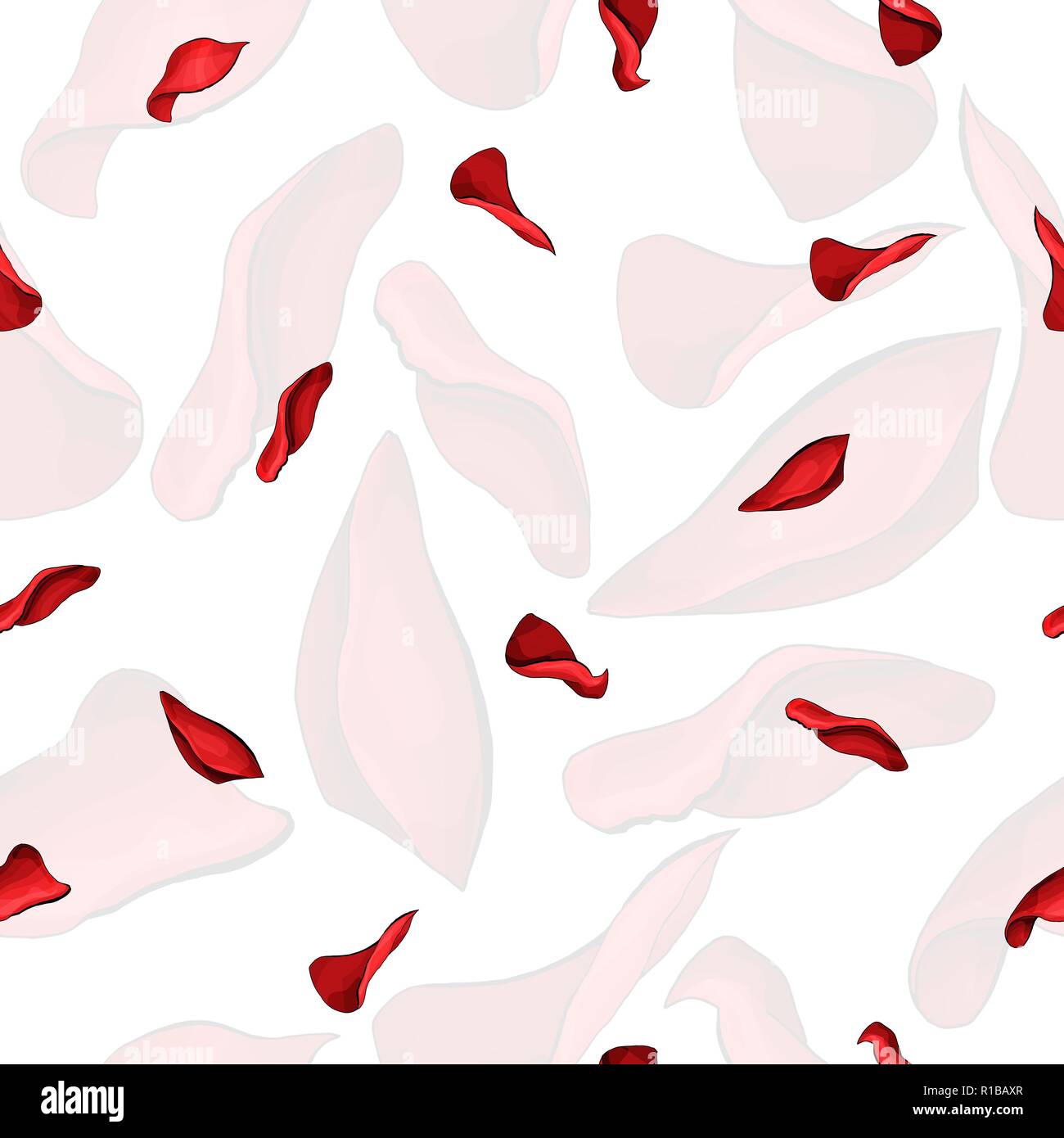 Red rose pattern hi-res stock photography and images - Alamy