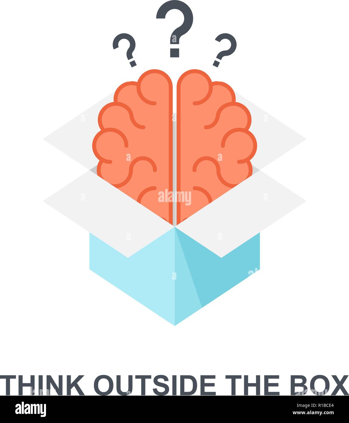 Think Outside the Box Stock Vector Image & Art - Alamy