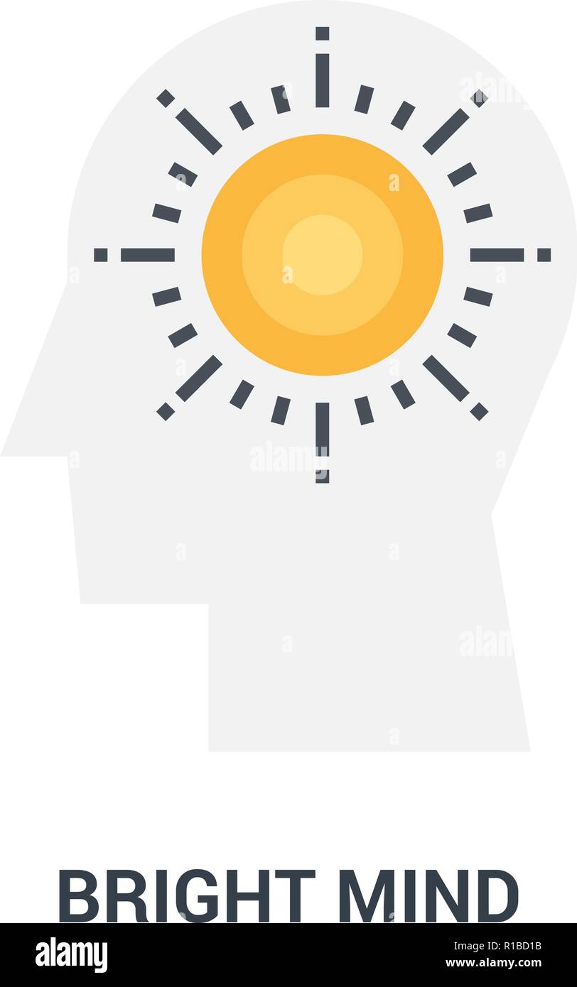 bright mind icon concept Stock Vector Image & Art - Alamy