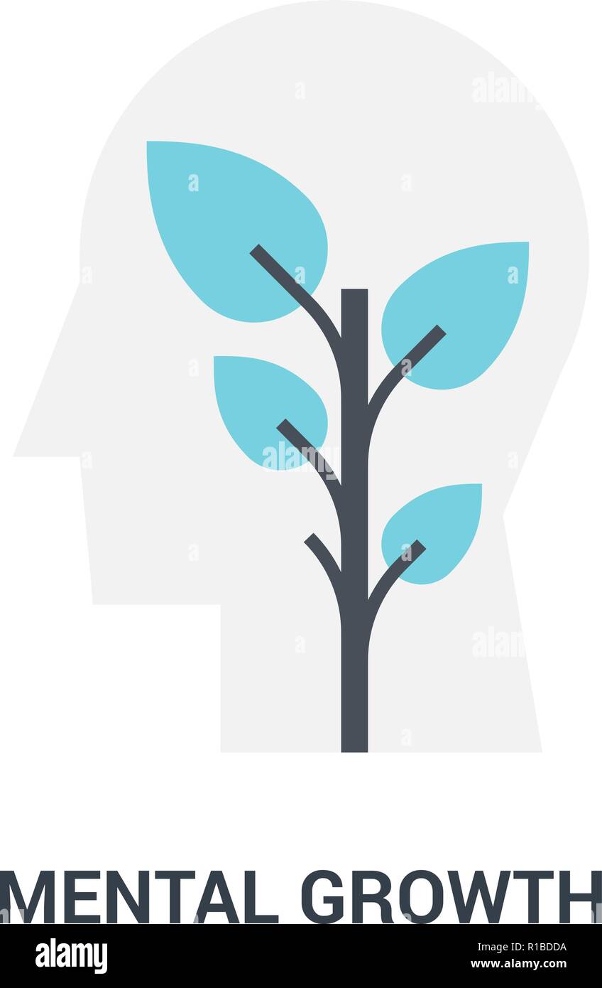 mental growth icon concept Stock Vector Image & Art - Alamy