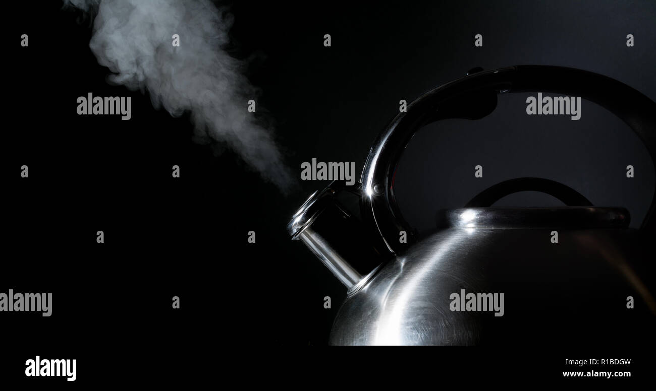 Stove Steam Kettle Kitchen High Resolution Stock Photography and Images