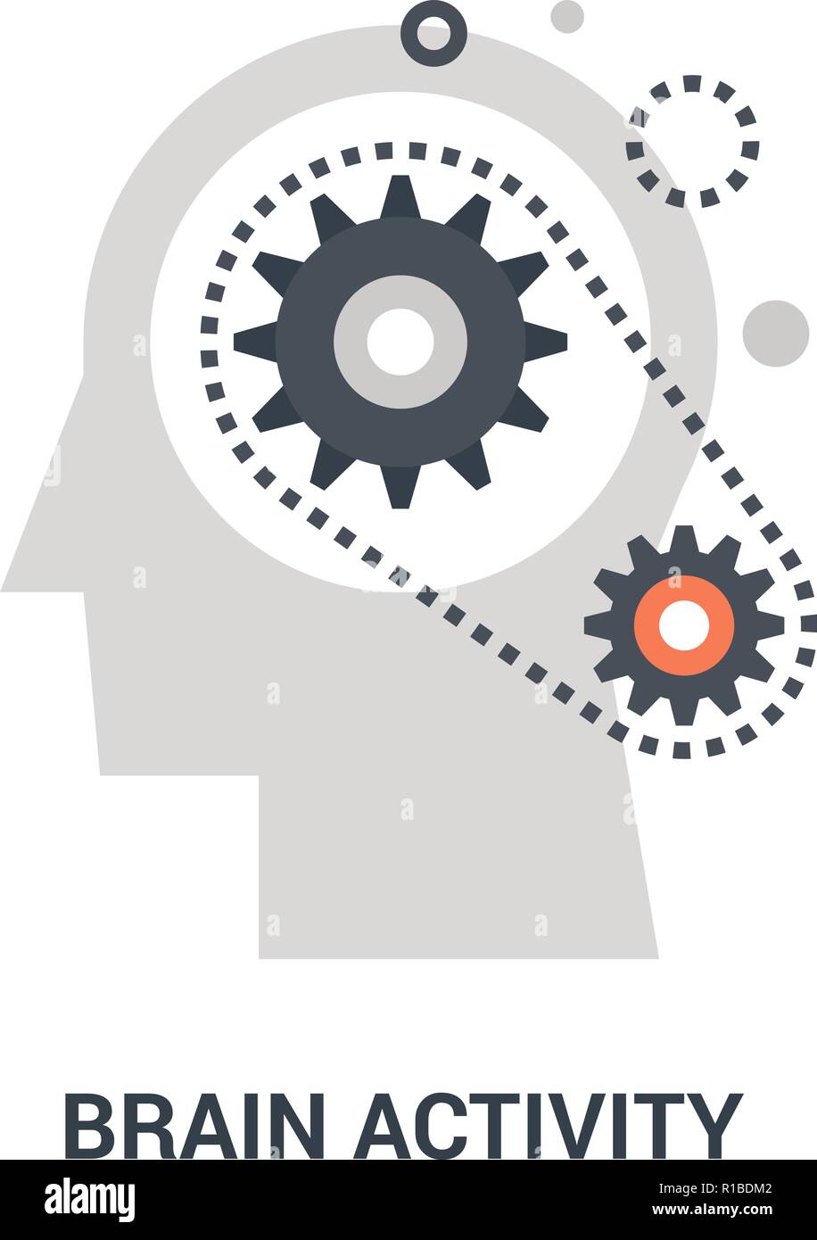 brain activity icon concept Stock Vector Image & Art - Alamy