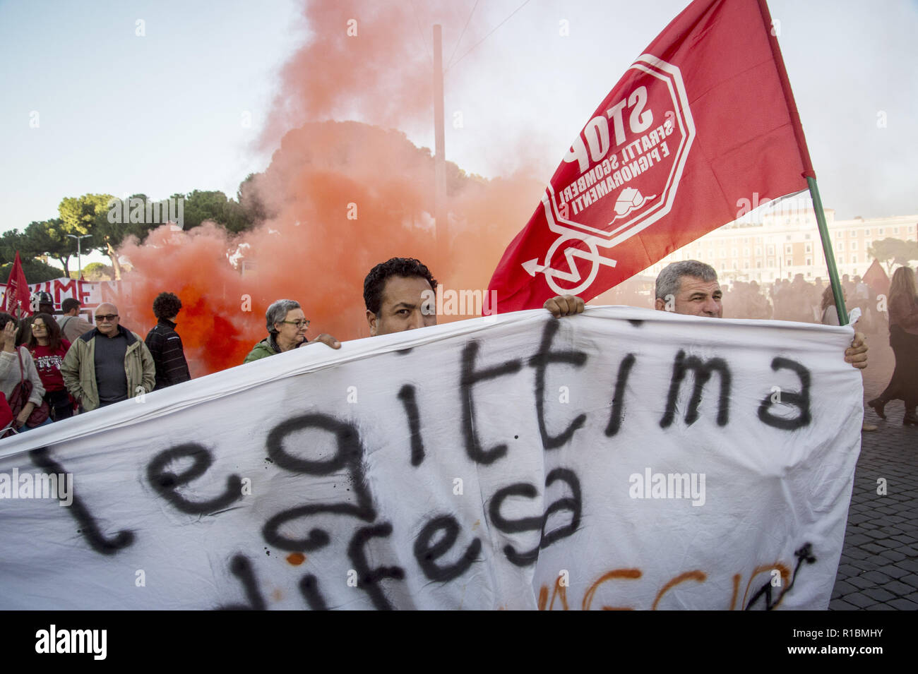 Rome Italy 10th Nov 18 November 10 18 Rome Italy Demonstration Against Salvini Decree And Racism A National Demonstration Is Held In Rome Against The Government And Racism Convened By Numerous Associations