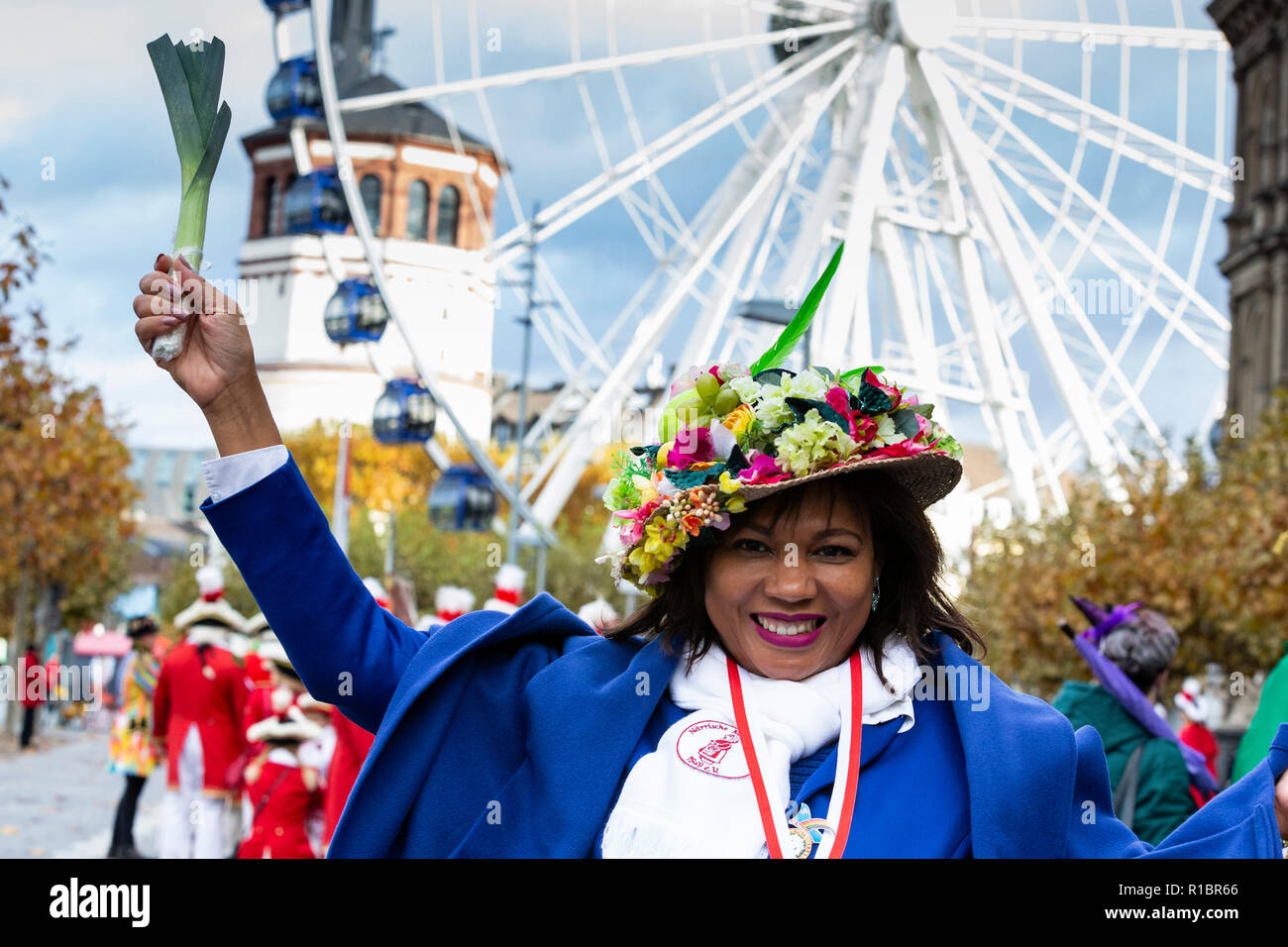 Düsseldorf, Germany. 11 November 2018. The German carnival season traditionally starts at 11 minutes past 11 o'clock on 11 November which today coincided with the centenary of Armistice Day, the end of World War I. Photo: 51North/Alamy Live News Stock Photo