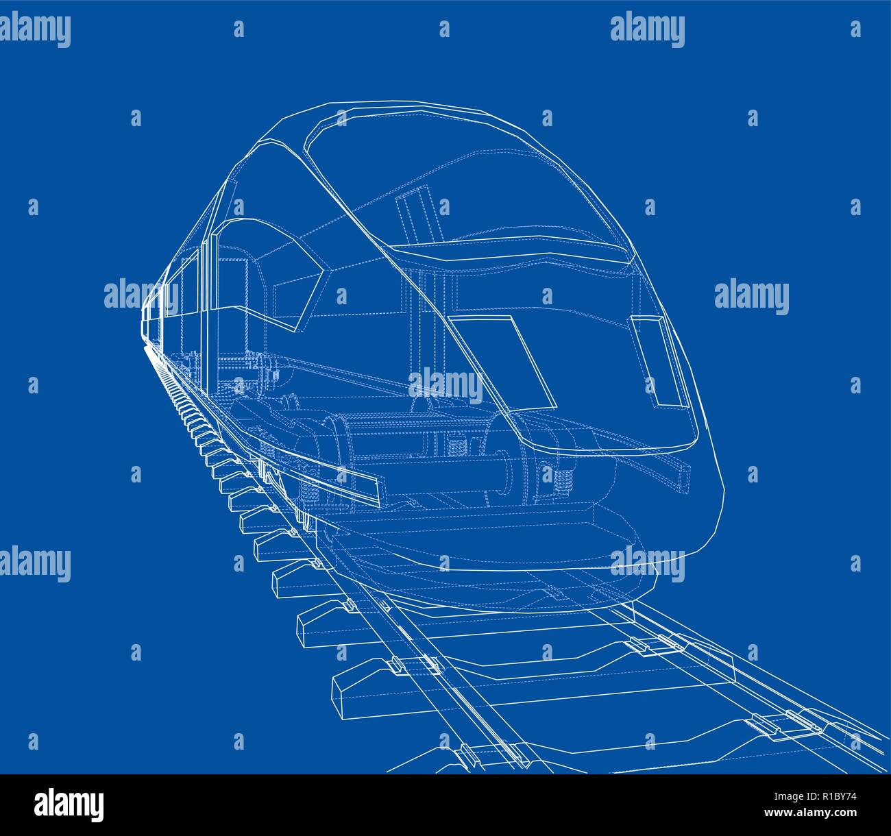 Modern speed train concept. Vector Stock Vector Image & Art - Alamy
