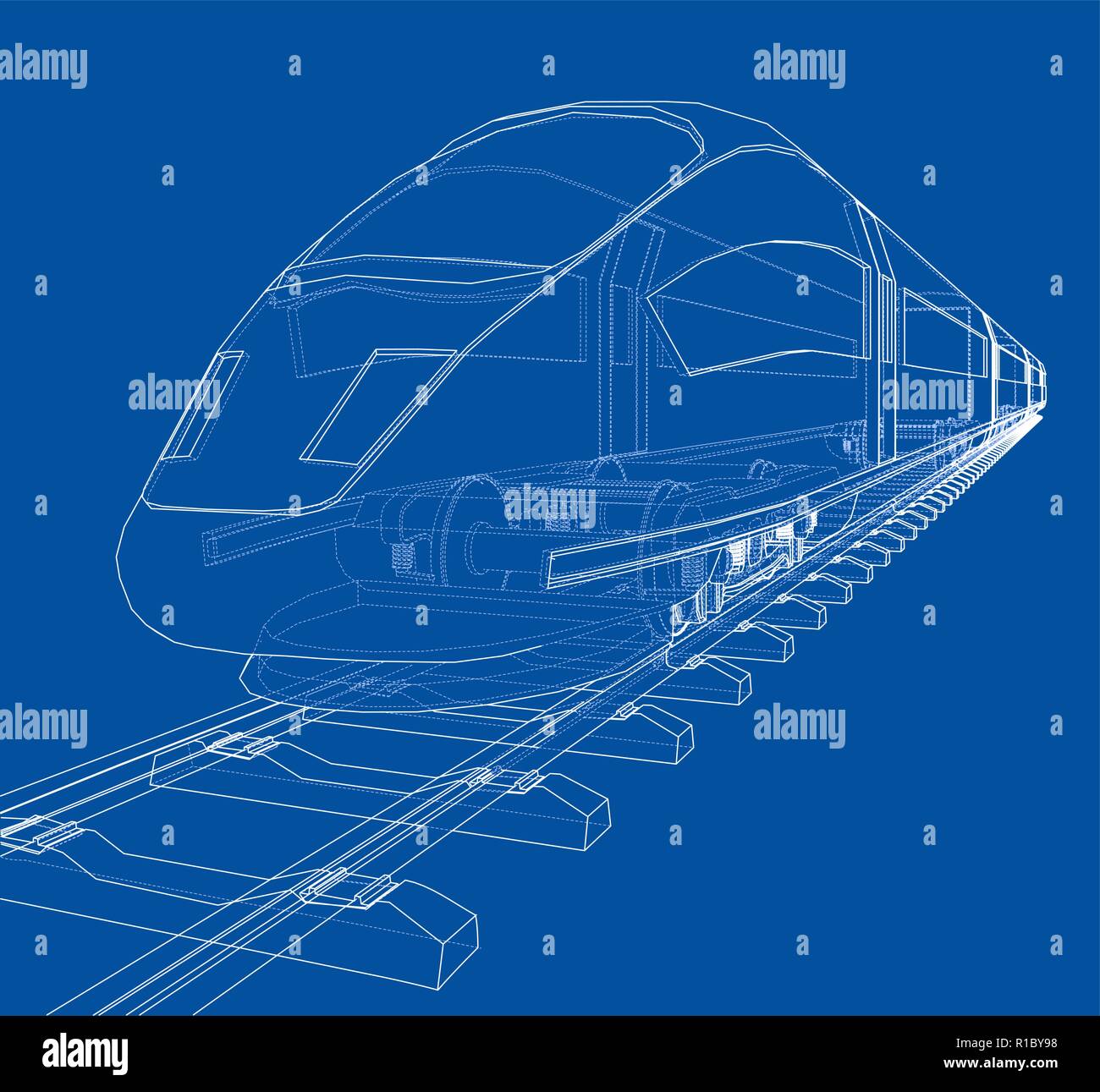 Modern speed train concept. Vector Stock Vector Image & Art - Alamy