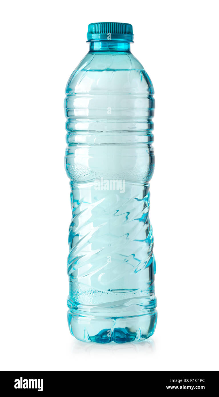 plastic water bottle isolated on white background with clipping path ...