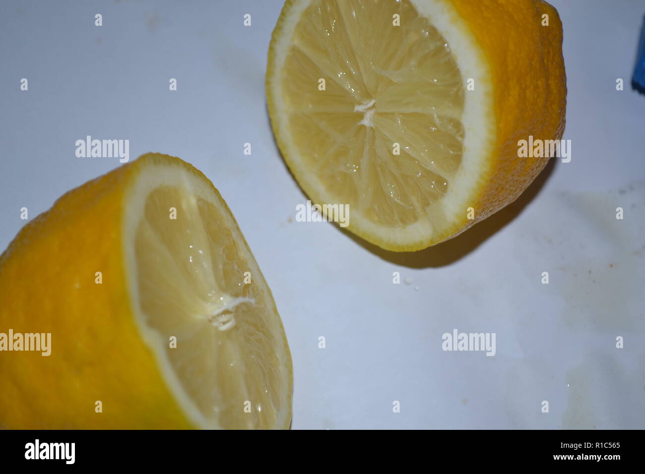 Open Lemons Stock Photo