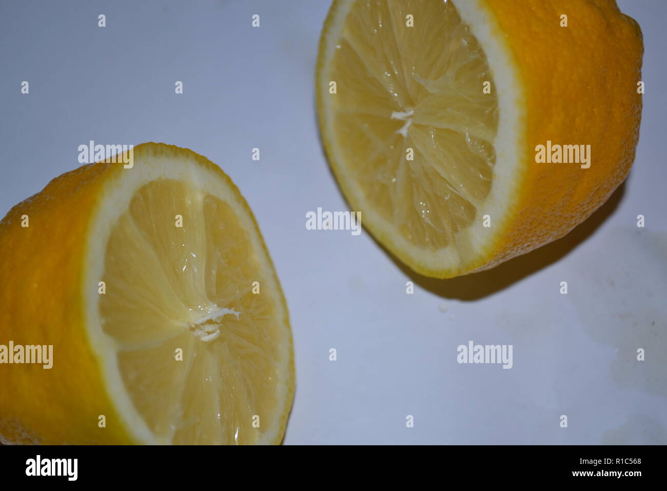 Open Lemons Stock Photo