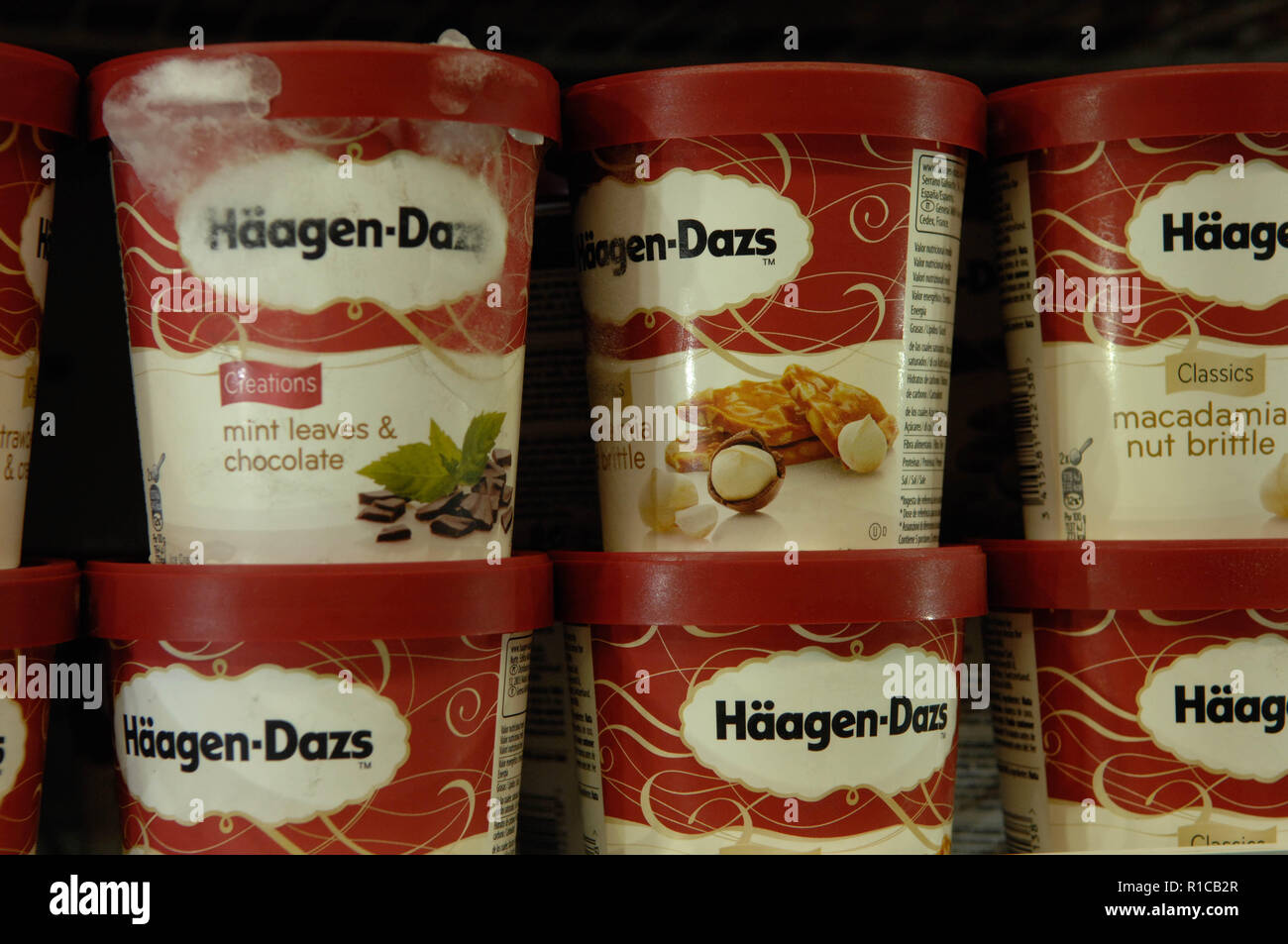 Häagen-Dazs, ice-cream Stock Photo