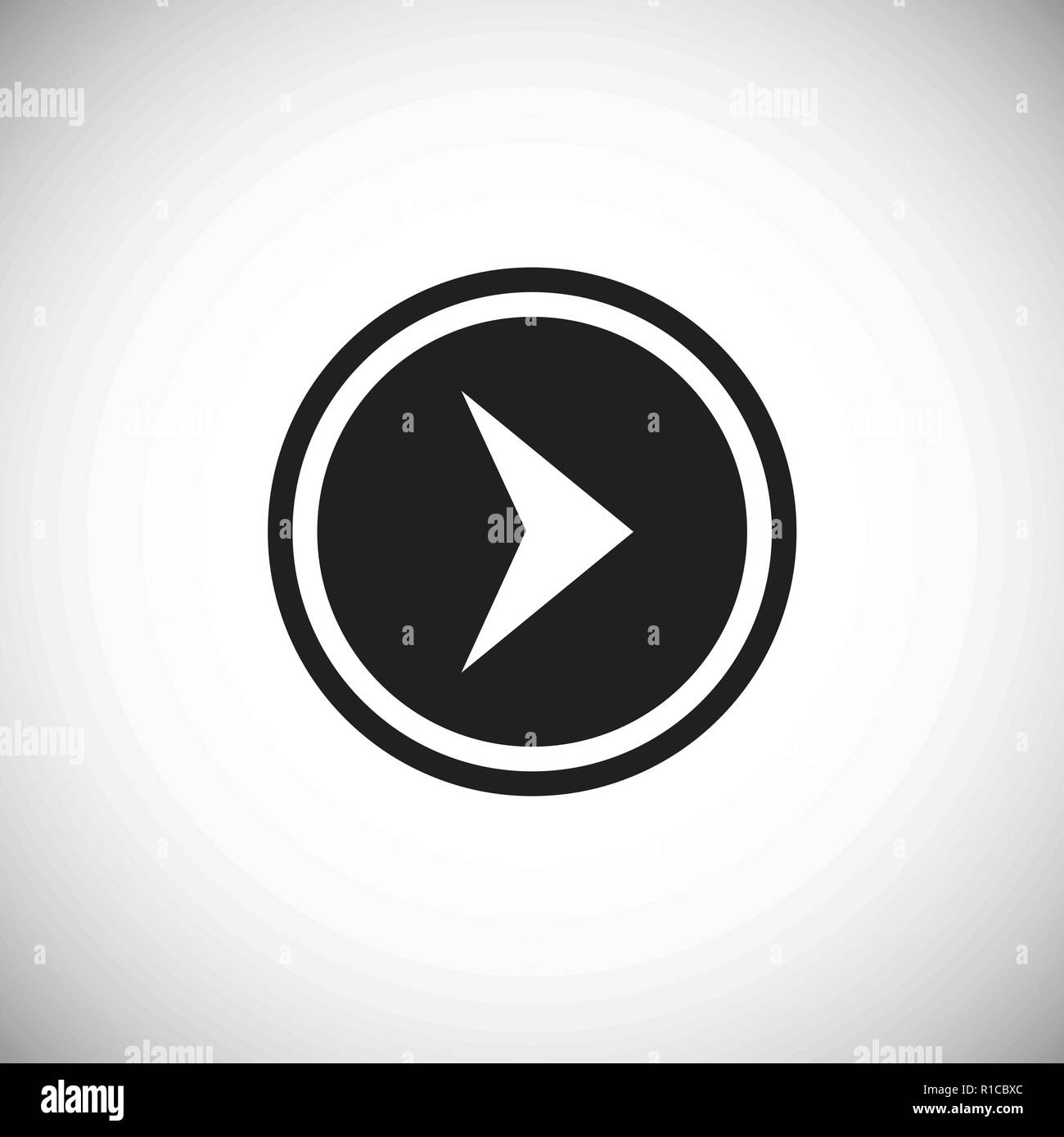 Arrow with outline on white background Stock Vector Image & Art - Alamy