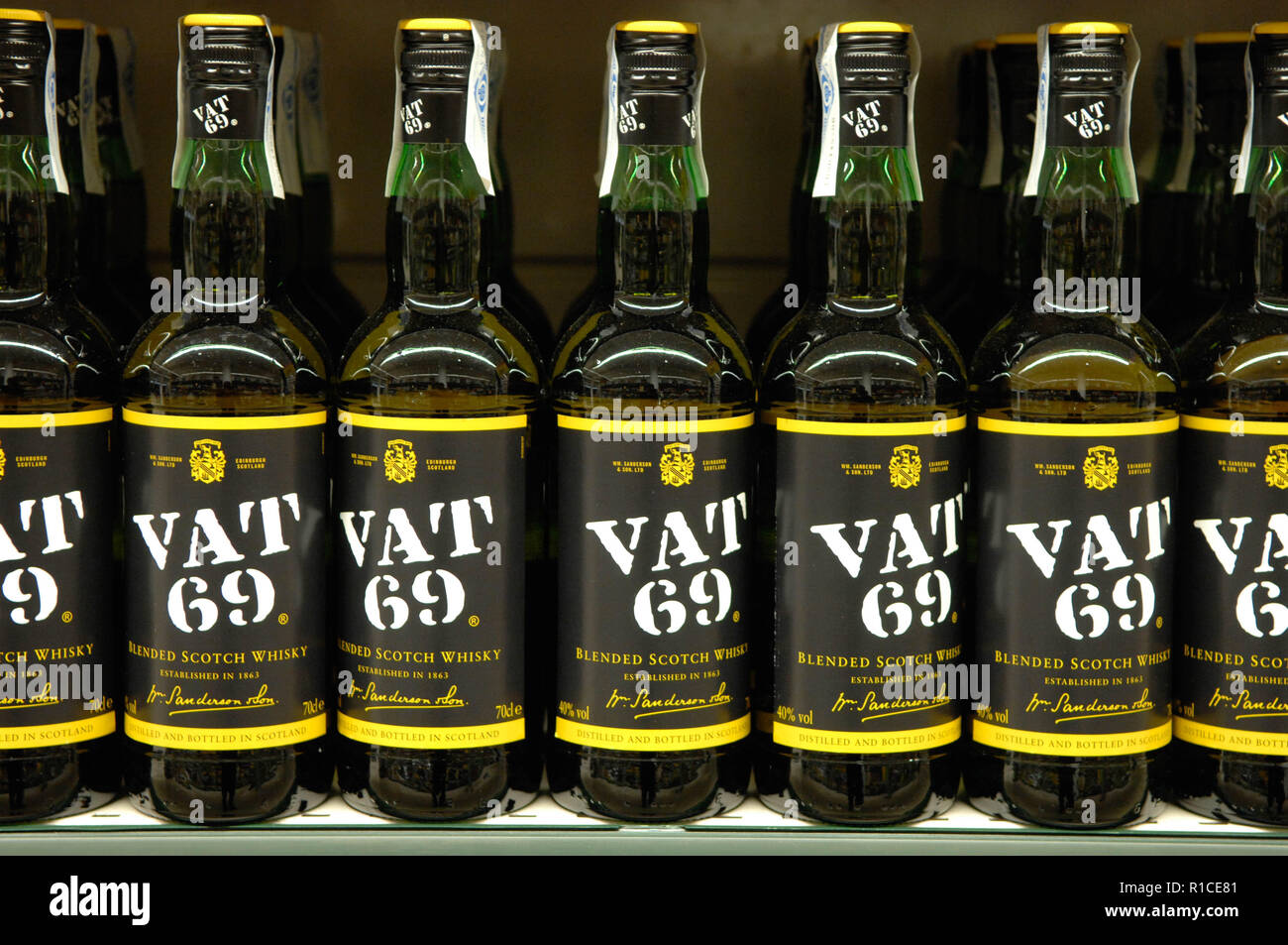 Vat 69,blended Scotch Whisky Stock Photo