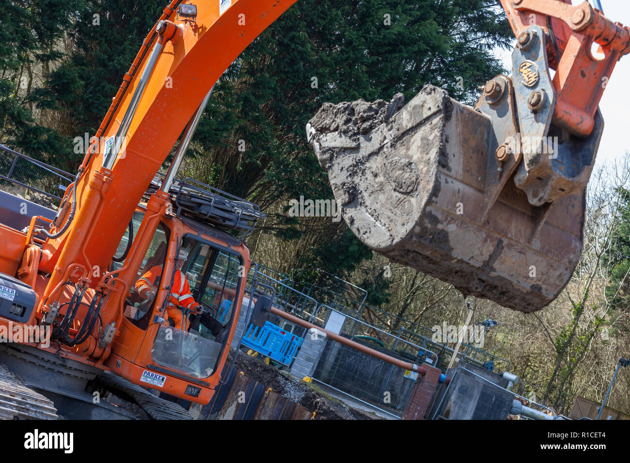 Construction Site UK Stock Photo