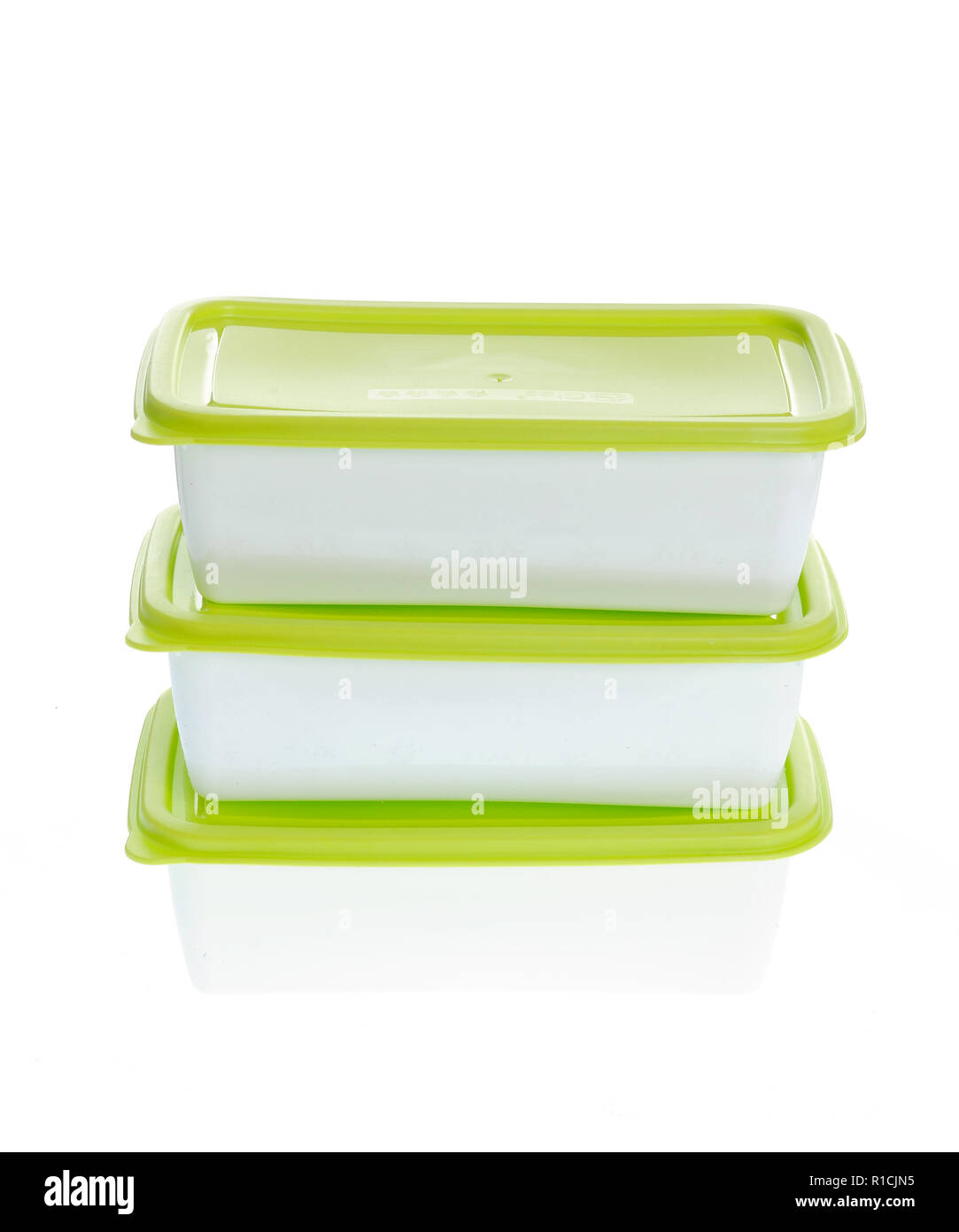 caserola plastic boxes set with lids, isolated on white background Stock  Photo - Alamy