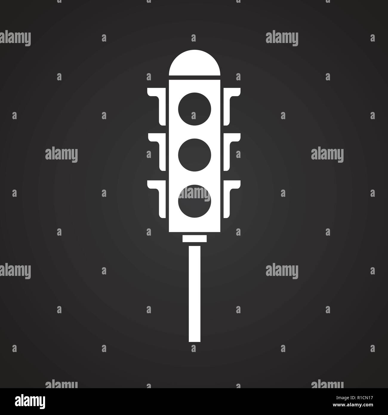Traffic lights on black background Stock Vector Image & Art - Alamy