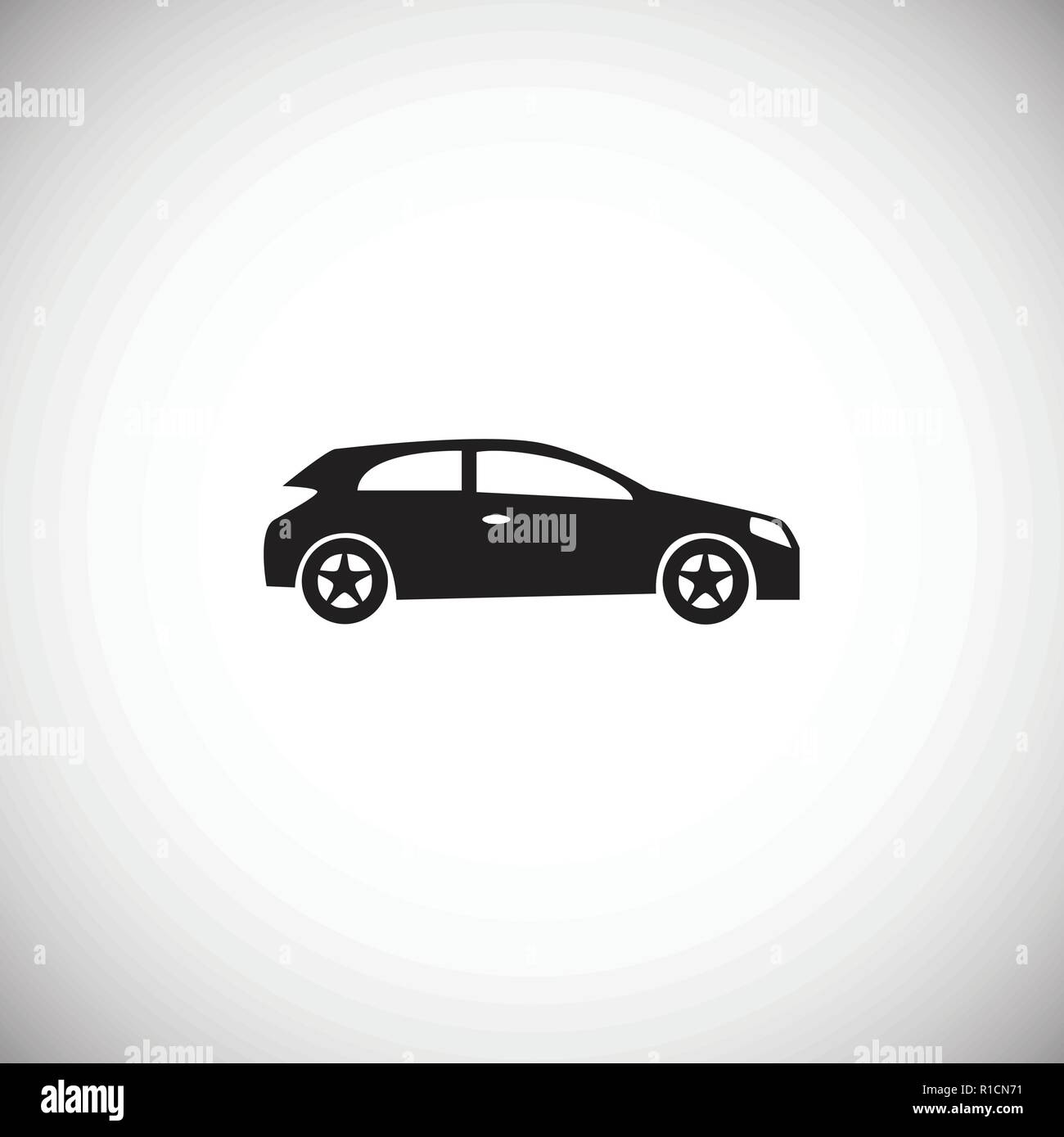 Car on white background Stock Vector Image & Art - Alamy