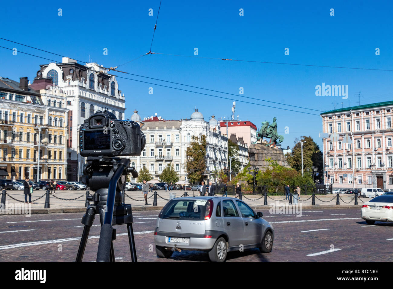 Bogdan Khmelnytsky monument in Sofia area ,city center Kiev, Ukraine 06 ...