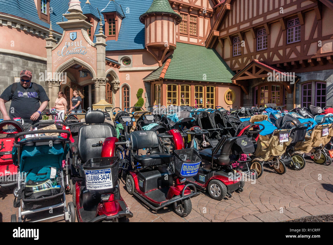 APRIL 25, 2018 ORLANDO, FLORIDA MOTORIZED SCOOTERS AT MAGIC KINGDOM