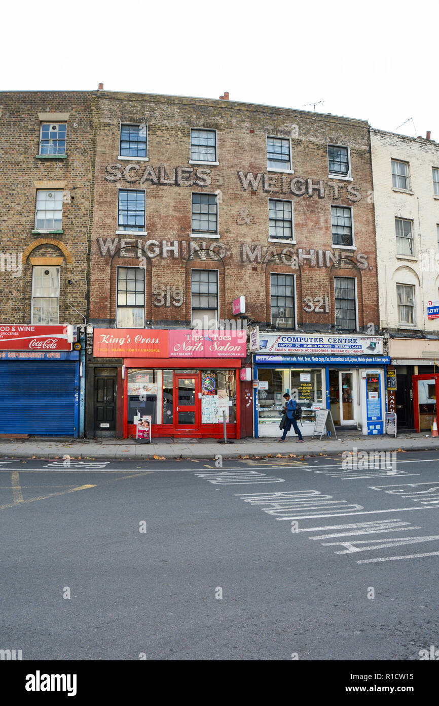 Ghost Sign On Grays Inn Road Near King s Cross Station London UK Stock Photo Alamy