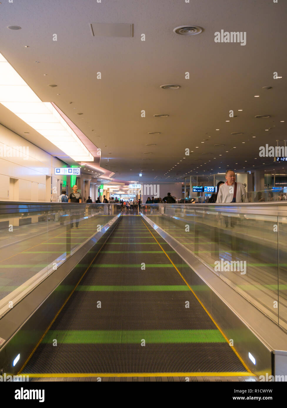 Tokyo, Japan. September 14, 2018. Interior of Haneda International Airport, Domestic Terminal Waiting Area. Stock Photo