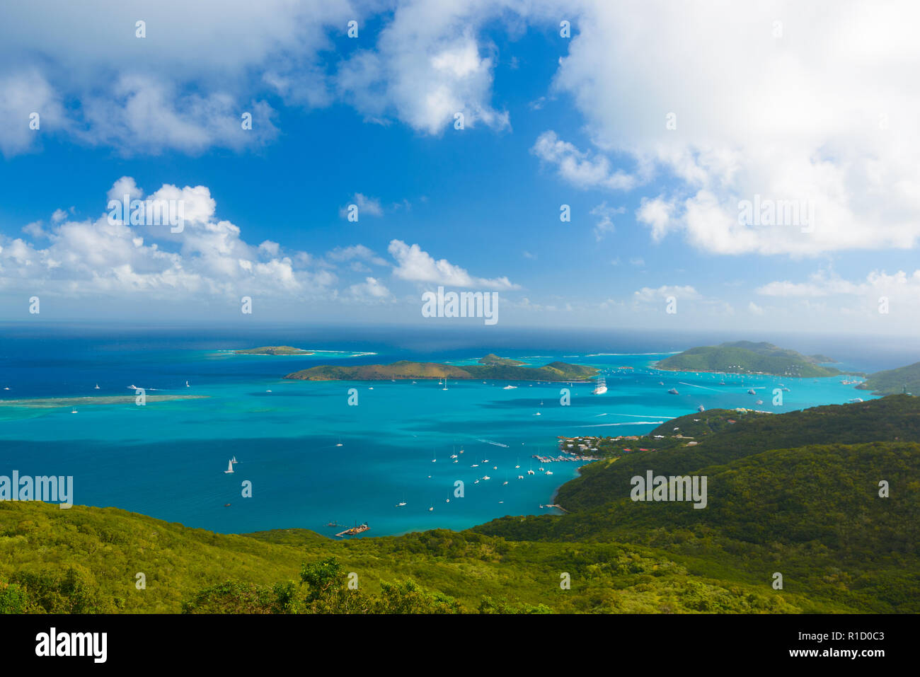Virgin Gorda in the British Virgin Islands of the Carribean. Stock Photo